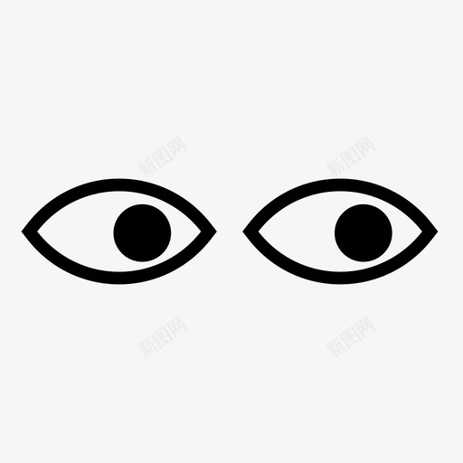 眼睛看看对图标svg_新图网 https://ixintu.com 白眼睛对 看 看对 眼睛 眼睛对