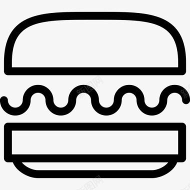 采购产品汉堡标志形状图标图标