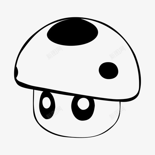 小蘑菇图标svg_新图网 https://ixintu.com 小蘑菇