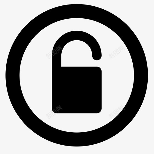 解锁ui套件ui元素图标svg_新图网 https://ixintu.com ui元素 ui套件 安全 密码 挂锁 用户界面 界面 解锁
