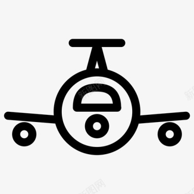 飞机形状标志图标图标