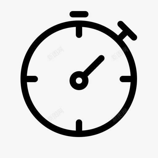 秒表轨道时间计时图标svg_新图网 https://ixintu.com simplicicons 圈计时器 秒表 计时 计时器 轨道时间
