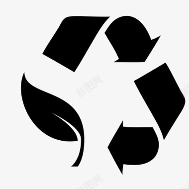 回收肥料生态模式图标图标