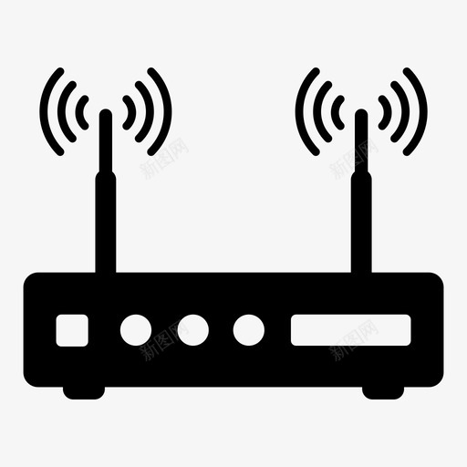 wifi路由器收音机信号图标svg_新图网 https://ixintu.com wifi wifi信号 wifi路由器 传输 信号 技术 收音机 无线 无线连接
