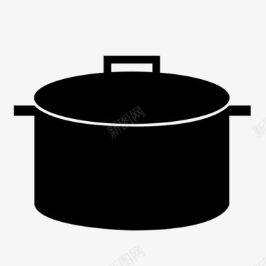 锅厨师荷兰烤箱图标图标