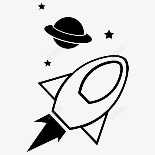 太空船速度土星图标svg_新图网 https://ixintu.com 土星 外太空 太空船 姿态 宇航员 火箭 环 行星 速度