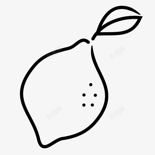 柠檬食品水果图标svg_新图网 https://ixintu.com 健康 农产品 天然 柠檬 水果 营养 零食 食品