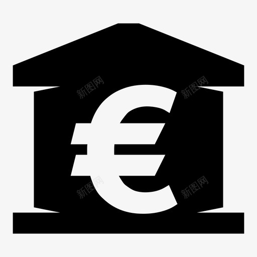 欧洲银行服务指针图标svg_新图网 https://ixintu.com 位置 位置和行动 地图 指针 服务 标签 欧洲银行 西班牙 货币