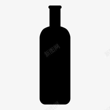 酒瓶烈酒玻璃瓶图标图标