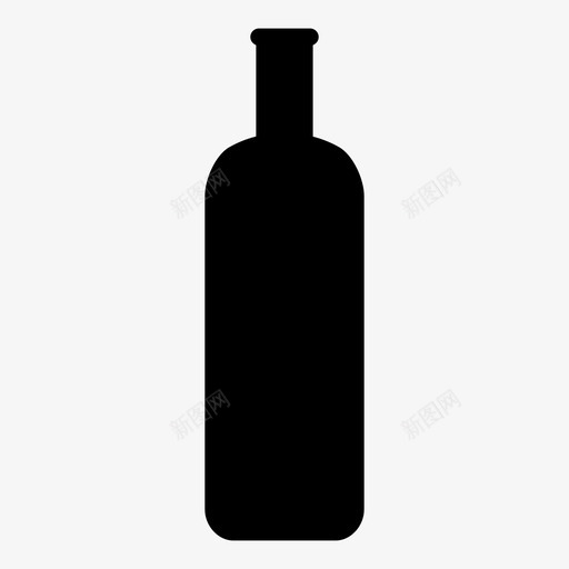 酒瓶烈酒玻璃瓶图标svg_新图网 https://ixintu.com 烈酒 玻璃瓶 酒瓶 酒精饮料 饮料