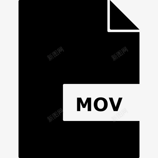 mov文件电影文档图标svg_新图网 https://ixintu.com mov文件 图标 文档 电影 纸张