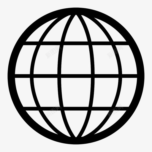 全球万维网球体图标svg_新图网 https://ixintu.com 万维网 互联网 全球 地球 球体 网络