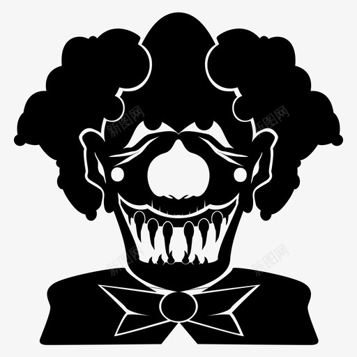 小丑面具图标svg_新图网 https://ixintu.com 小丑面具