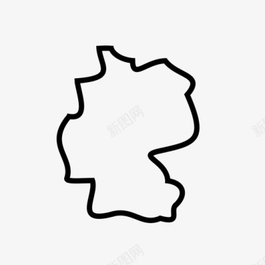 德国国家地理位置图标图标