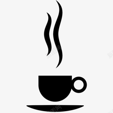 咖啡茶蒸汽图标图标