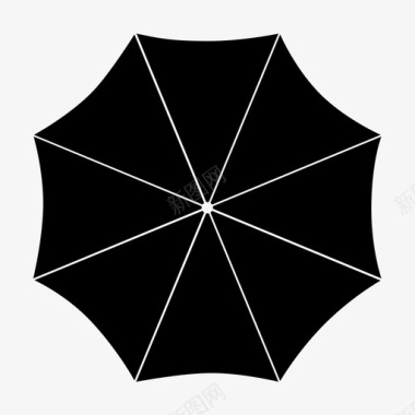 伞伞顶视图风图标图标