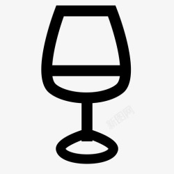 白葡萄酒杯子采购产品玻璃白葡萄酒容器图标高清图片