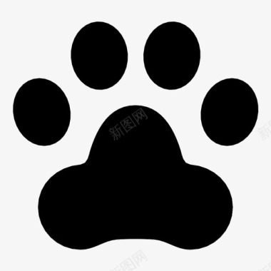 狗爪脚印印图标图标