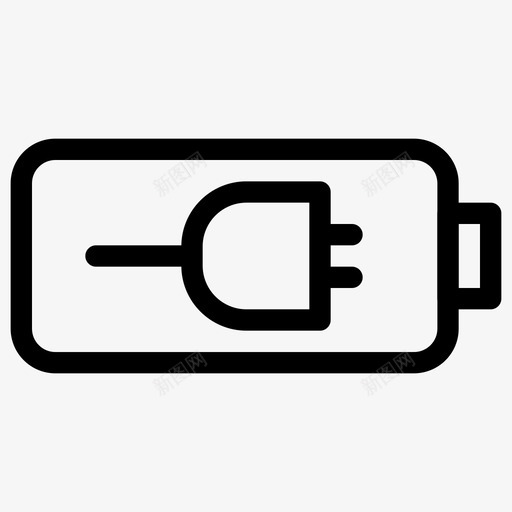 电池硬件主题插图图标svg_新图网 https://ixintu.com 形状 技术 插图 插头 无电池 机械 标志 电池 硬件主题 线路图标 需要充电