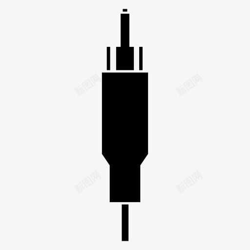 rca音频电缆线缆插孔图标svg_新图网 https://ixintu.com rca电缆 rca音频 rca音频电缆 插孔 线缆