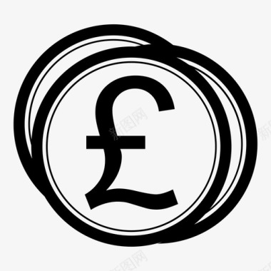 英镑经济货币图标图标