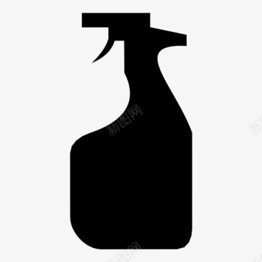 喷雾瓶漂白剂清洁剂图标图标