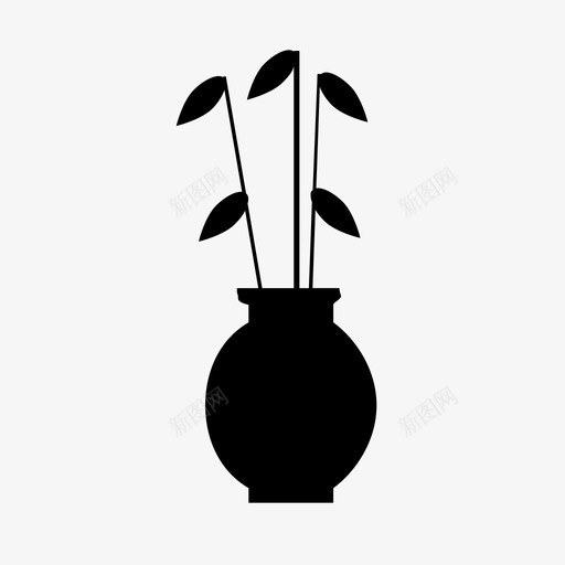植物家装室内图标svg_新图网 https://ixintu.com 客厅 室内设计 家居装饰 家装 植物 植物装饰 物体 绿色 自然