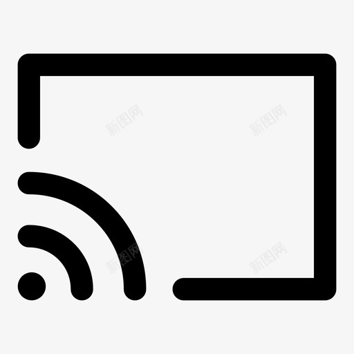 演员wifi流媒体图标svg_新图网 https://ixintu.com rss源 wifi 互联网电视 媒体播放器 屏幕广播 智能演员 智能电视 流媒体 演员