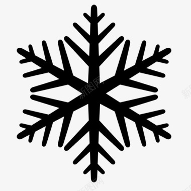 雪花季节冻结图标图标