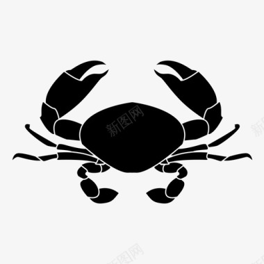 螃蟹动物爪子图标图标
