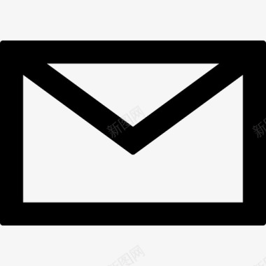 电子邮件信封轮廓界面计算机和媒体1图标图标