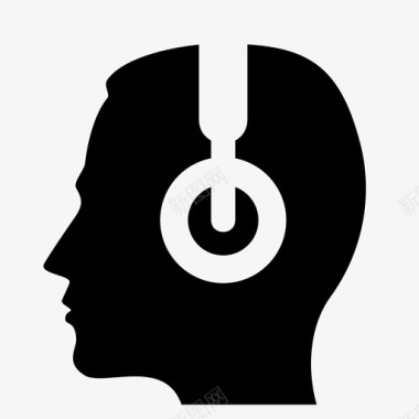 耳机耳戴式耳机一体式耳机图标图标