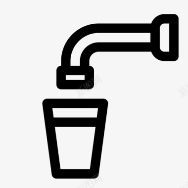 饮用水饮料杯子图标图标