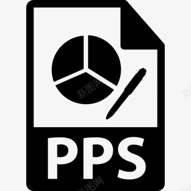 PPS文件格式符号界面文件格式图标图标