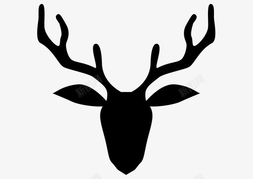 鹿战利品驯鹿图标图标