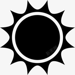 阳光灿烂太阳太阳天气阳光图标高清图片