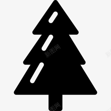 圣诞树寒假假日图标图标