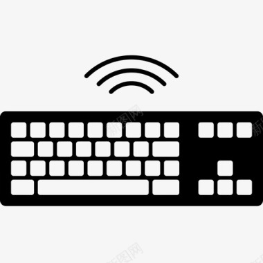 键盘无线传输图标图标
