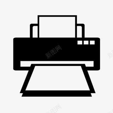 打印机传真机机器图标图标