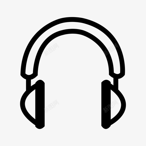 耳机声音音乐图标svg_新图网 https://ixintu.com 人造时尚 声音 时尚 时尚图标 耳机 聆听 音乐 音频