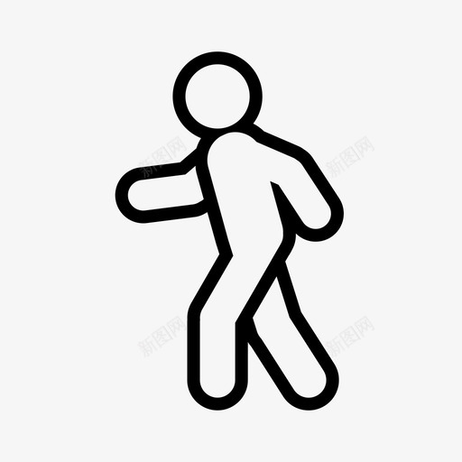 散步锻炼图标svg_新图网 https://ixintu.com 散步 锻炼