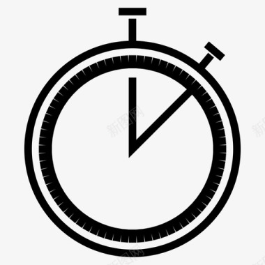 秒表轨道时间计时器图标图标
