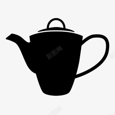 采购产品茶茶壶银图标图标