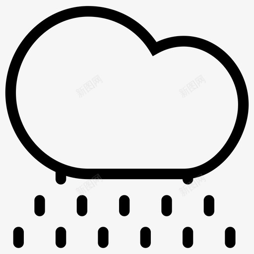 雨雨天气季节图标svg_新图网 https://ixintu.com 天气状况 天气要素 天气预报 天空 季节 形状 雨 雨天气