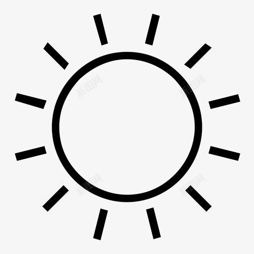 太阳夏天阳光图标svg_新图网 https://ixintu.com 假期 夏天 太阳 星星 晴朗的天气 棕褐色 温暖 阳光