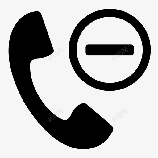 取消呼叫取消通信图标svg_新图网 https://ixintu.com 取消 取消呼叫 拒绝 电话 通信 静音