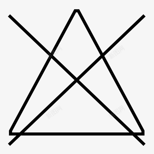 不可漂白洗涤洗衣符号图标svg_新图网 https://ixintu.com 不可漂白 帮助 指南 洗涤 洗衣符号 洗衣说明书