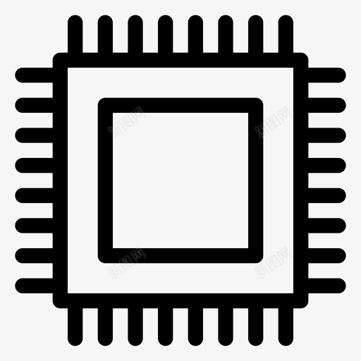 cpu硬件主题插图图标svg_新图网 https://ixintu.com cpu 处理器 形状 微芯片 技术 插图 机械 标志 硬件主题 线图标
