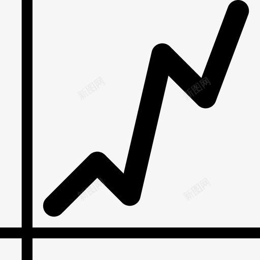 折线图ui统计图标svg_新图网 https://ixintu.com ui 业务和财务实心 图形 图表 增长 实心图标 形状 折线图 报表 统计 财务 进度