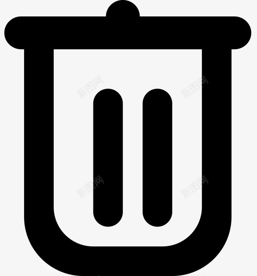 垃圾桶回收桶图标svg_新图网 https://ixintu.com 回收桶 垃圾桶